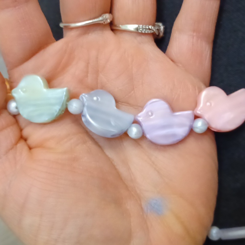 Vintage 80s style Easter necklace - Picture 4 of 4